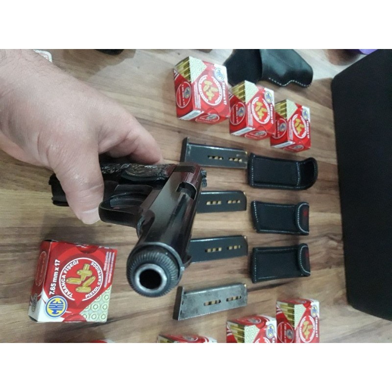 Fransız mab 7.65 __   9+1 ___4 adet şarjör 4adet kılıf