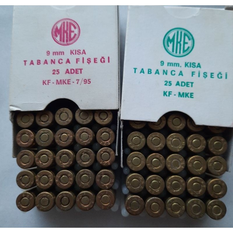 9 MM KISA BROWNİNG FİŞEKLERİ