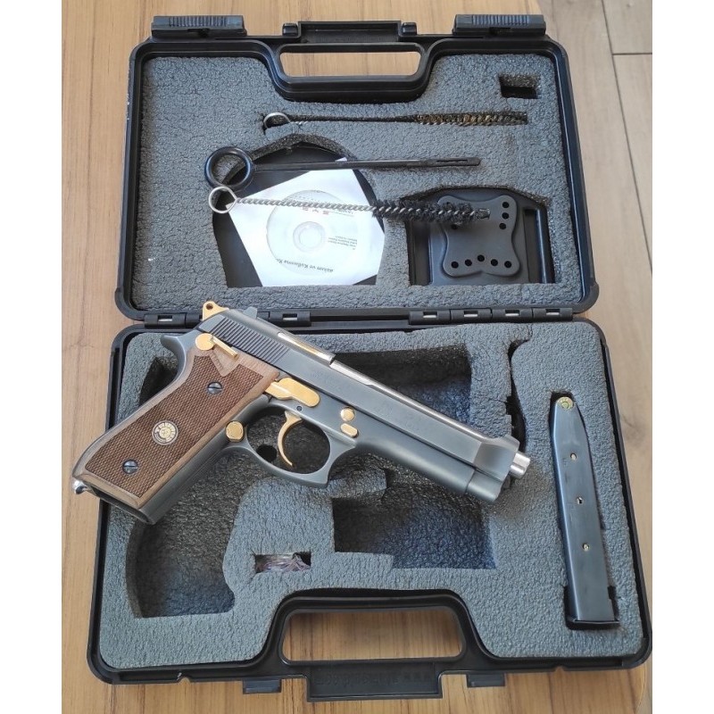 TAURUS PT 92 AFS 9.19 BRAZİL yapımı titanyum kaplama altın işlemeli
