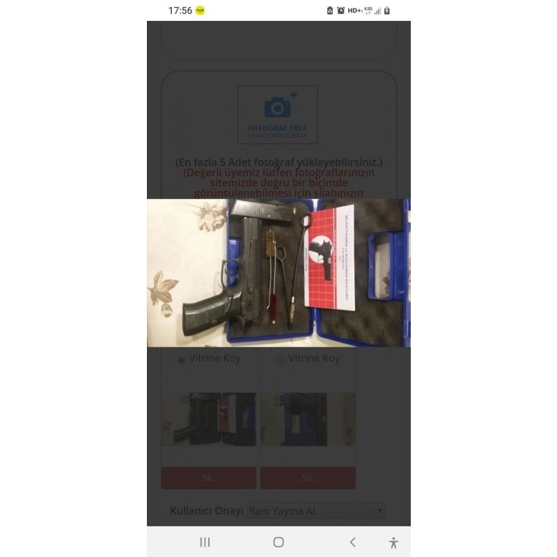 Emniyetçiden orjinal silah