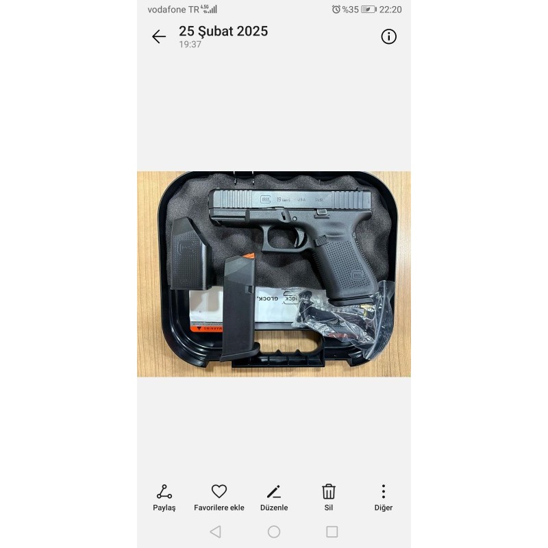 Glock 19 gen 5 Yüzüncü yıl TC seri
