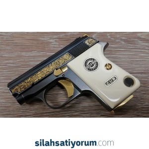Astra Cub 6,35mm Titanium, 22 Ayar Altın Gravür