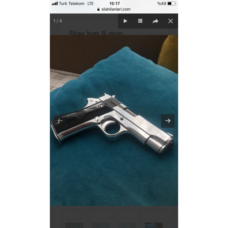 9 mm uzun dokuz mermi atan- kısa star bm belde taşımak için ideal silah ebatları küçük