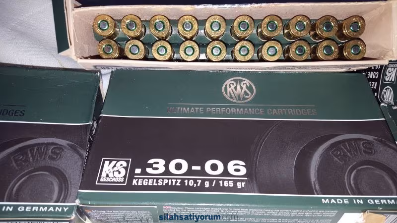 RWS 30,06 CALİBRE VE FOSİON 30,06 CALİBRE 165 GRN MERMİ
