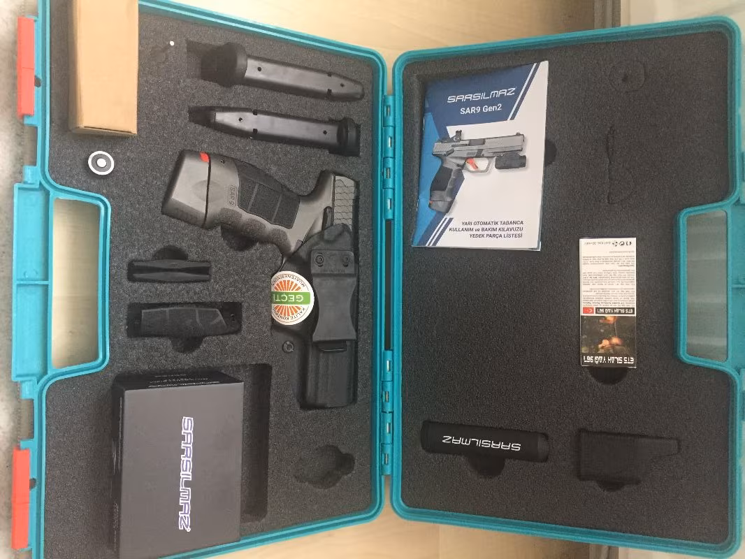 SIFIR KUTUSUNDA,HİÇ KULLANILMAYAN SARSILMAZ SAR 9 GEN 2 PLATİNYUM - 12500 TL.