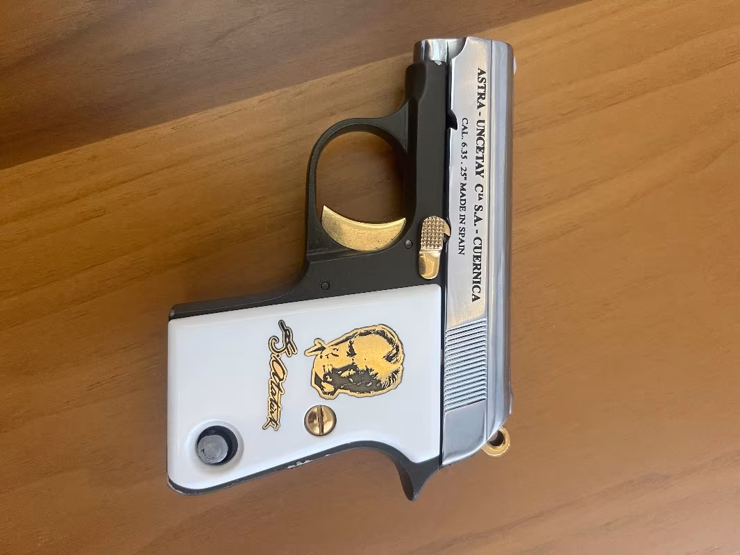 Fiyatı düştü! Yılın son fırsatı .Astra cup 6.35 Sedef işlemeli kabza , ilk günkü gibi…