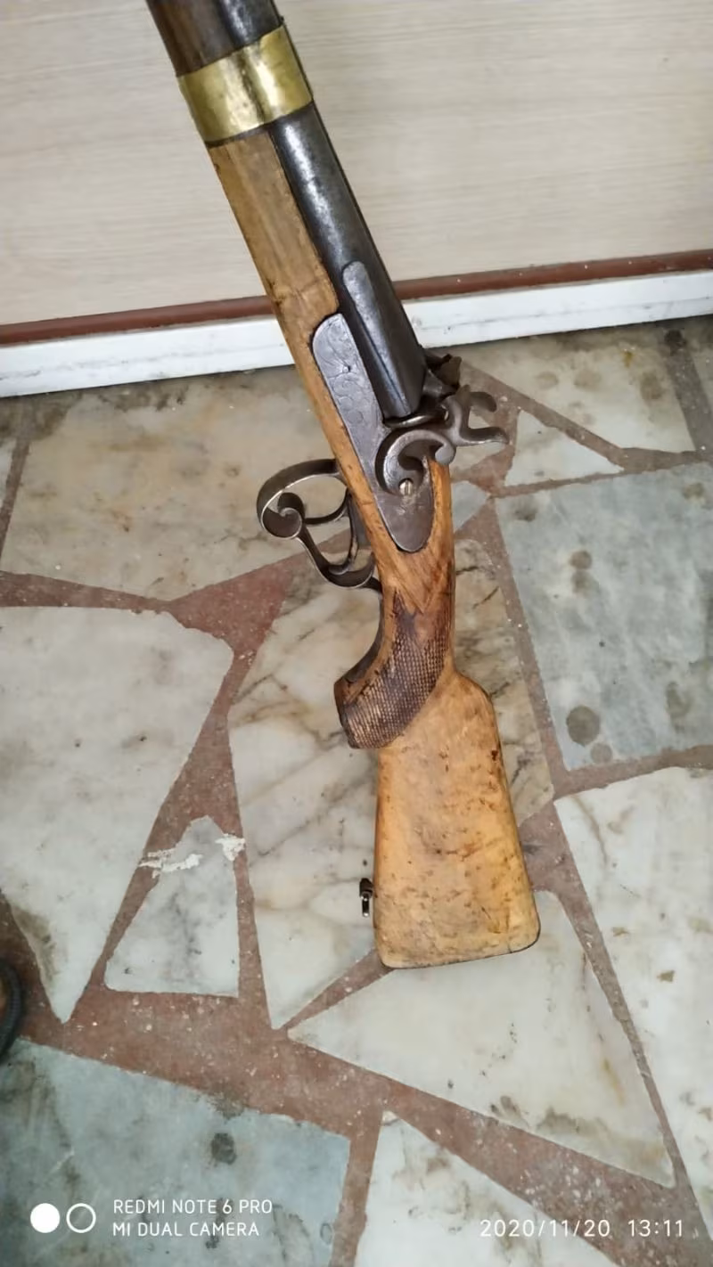 SİMBERT Antika Çift Horozlu Tüfek