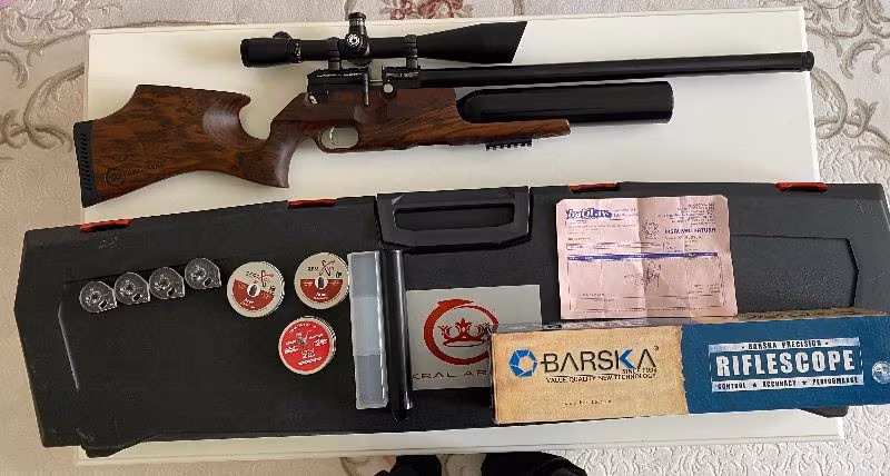 4.000 TL ÖZEL ÜRETİM KRAL PUNCHER PR500 + BARSKA 6-24X50 SNİPER + EKİPMANLAR