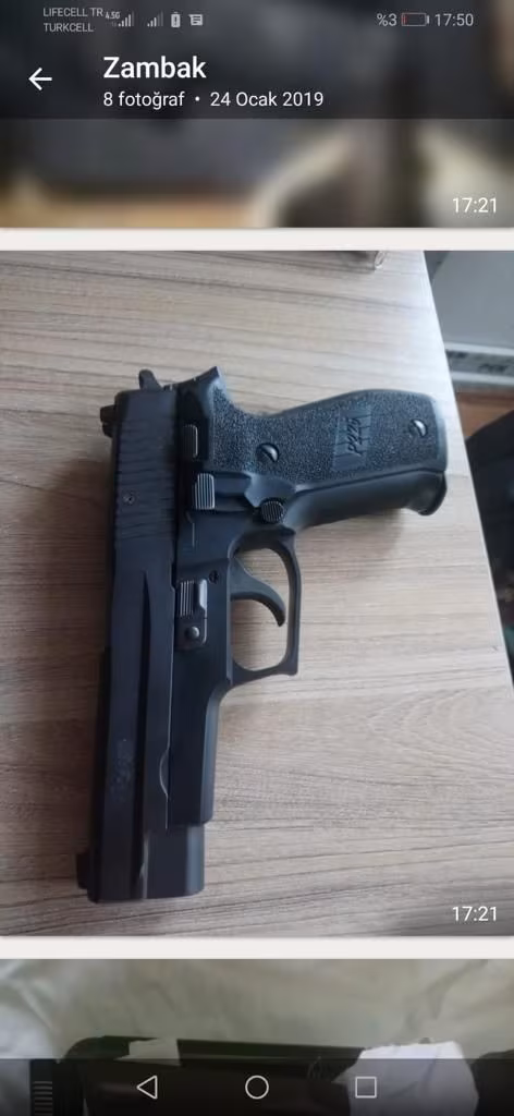 Sig sauer(Amerikan) P226 Polis memurundan acil