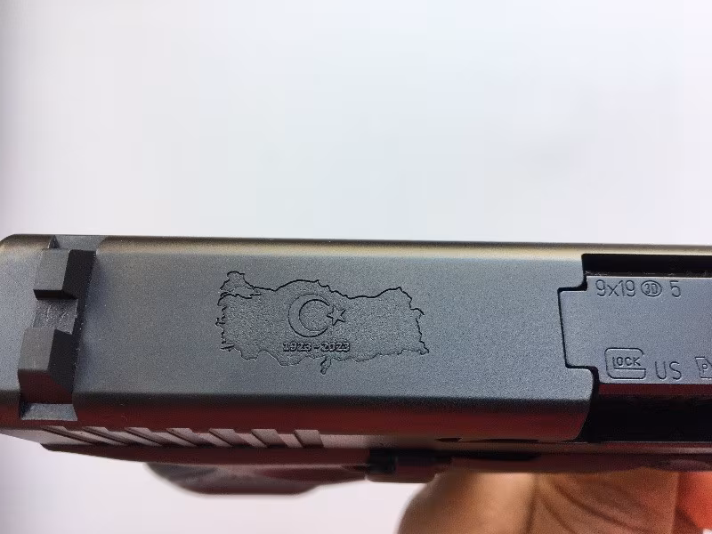 GLOCK 19 gen 5 ÖZEL SERİ TÜRK BAYRAKLI HARİTALI