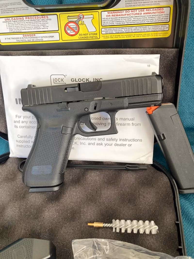 SIFIR GLOCK 45  İLK DEFA VESINIRLI SAYIDA GELEN 17+1 ŞARJÖR KAPASİTELİ ÖZEL TABANCA