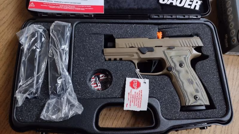Sig Sauer P320 AXG Scorpion - (ROMEO 1 PRO Miniature Open-Reflex Red Dot Sight)
