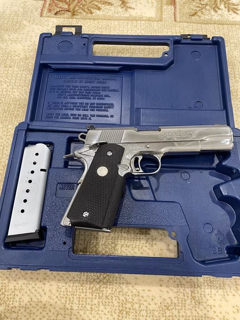 Yargı Mensubundan, GOLD CUP NATİONAL MATCH (SERİES 80 COLT MK IV) Model , 45 Kalibre 8+1 kapasiteli COLT