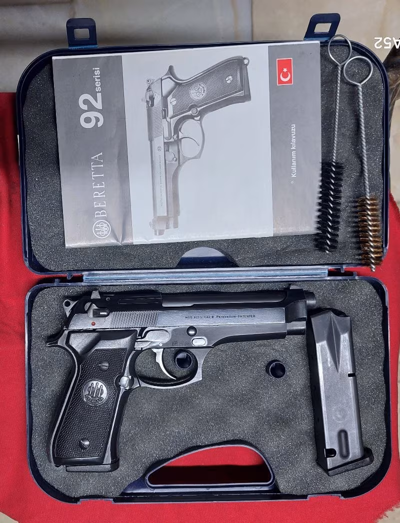 RUHSATLİ ORJİNAL ter temiz Beretta Mod 92 Fs