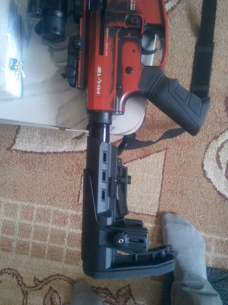 Derya Mk-12 AS-100S Full Metal Kırmızı Özel Eskitme TERTEMİZ OTOMATİK AV TÜFEĞİ