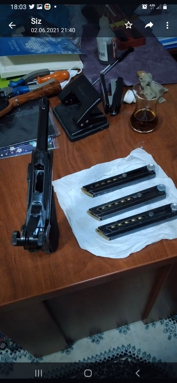 Boyası dahil tamamen orjinal makaralı parebellüm