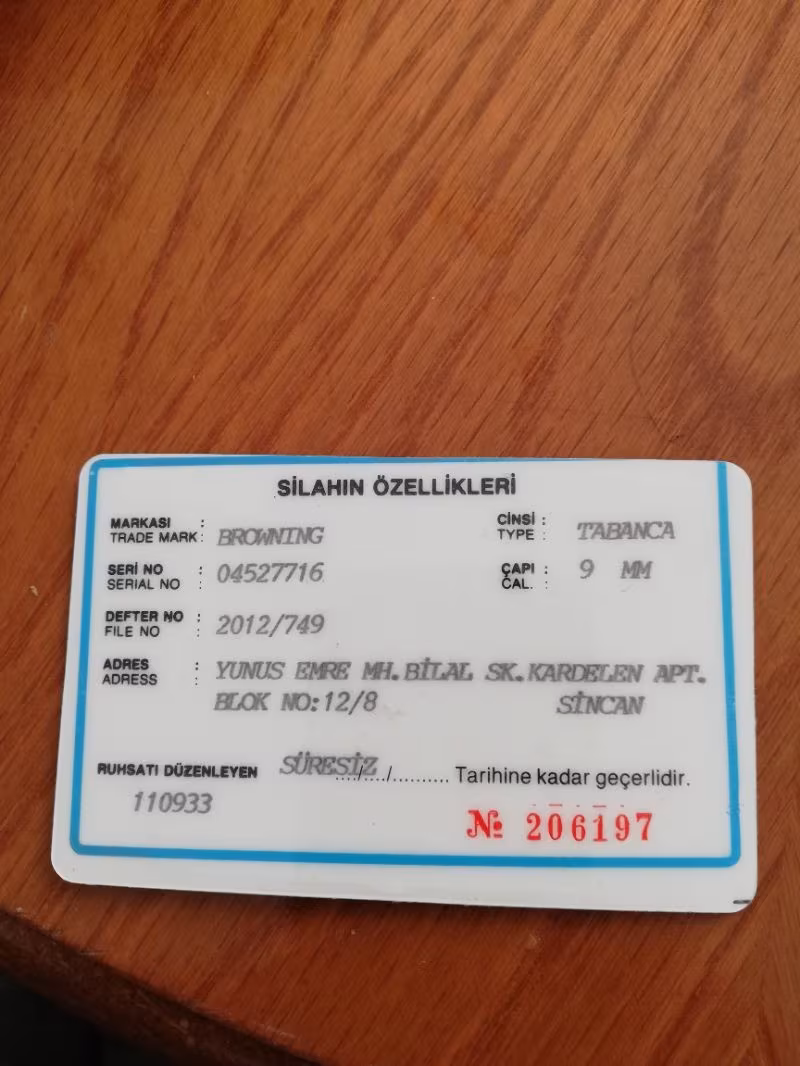 Polis silahı 14 lü browning