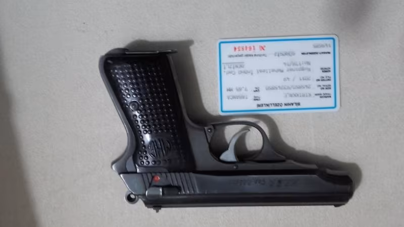Ruhsatli kırıkkale 7.65 mm temiz.orjinal. kullanılmamış.