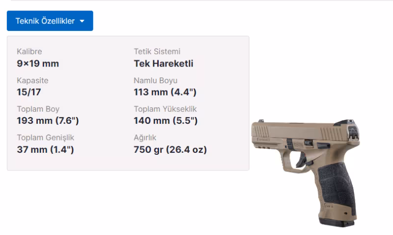 SARSILMAZ SAR 9 SAFARİ