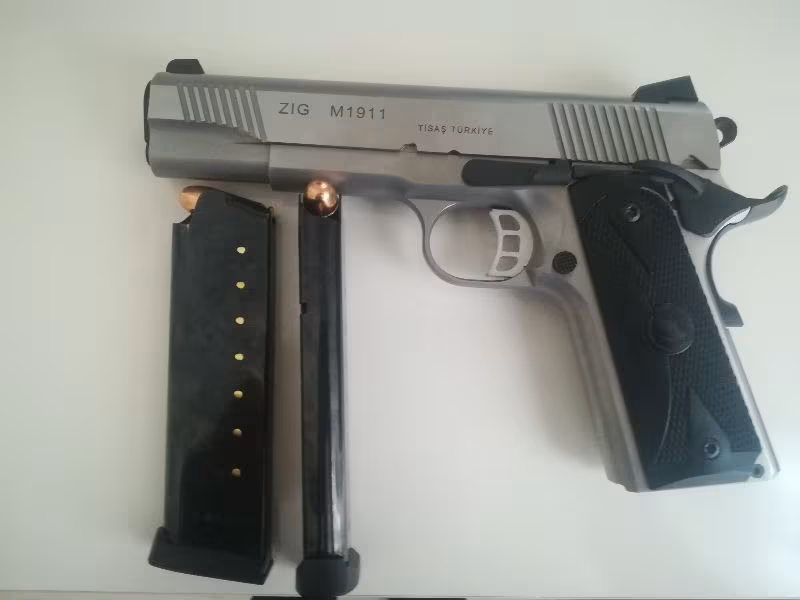 Zig m 1911 stainless steel 45 acp