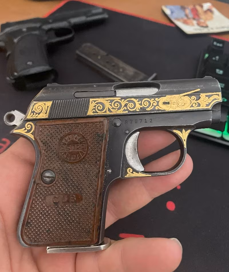 Astra Cub El işi Altın İşlemeli