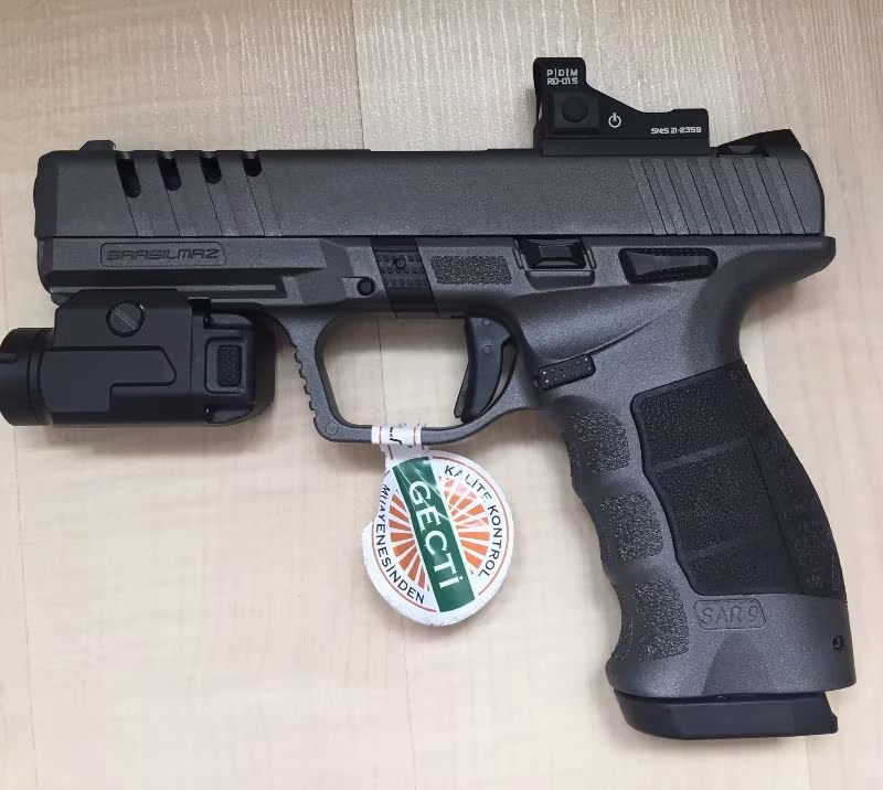 SIFIR KUTUSUNDA,HİÇ KULLANILMAYAN SARSILMAZ SAR 9  METE X PLATİNYUM.11500 TL.