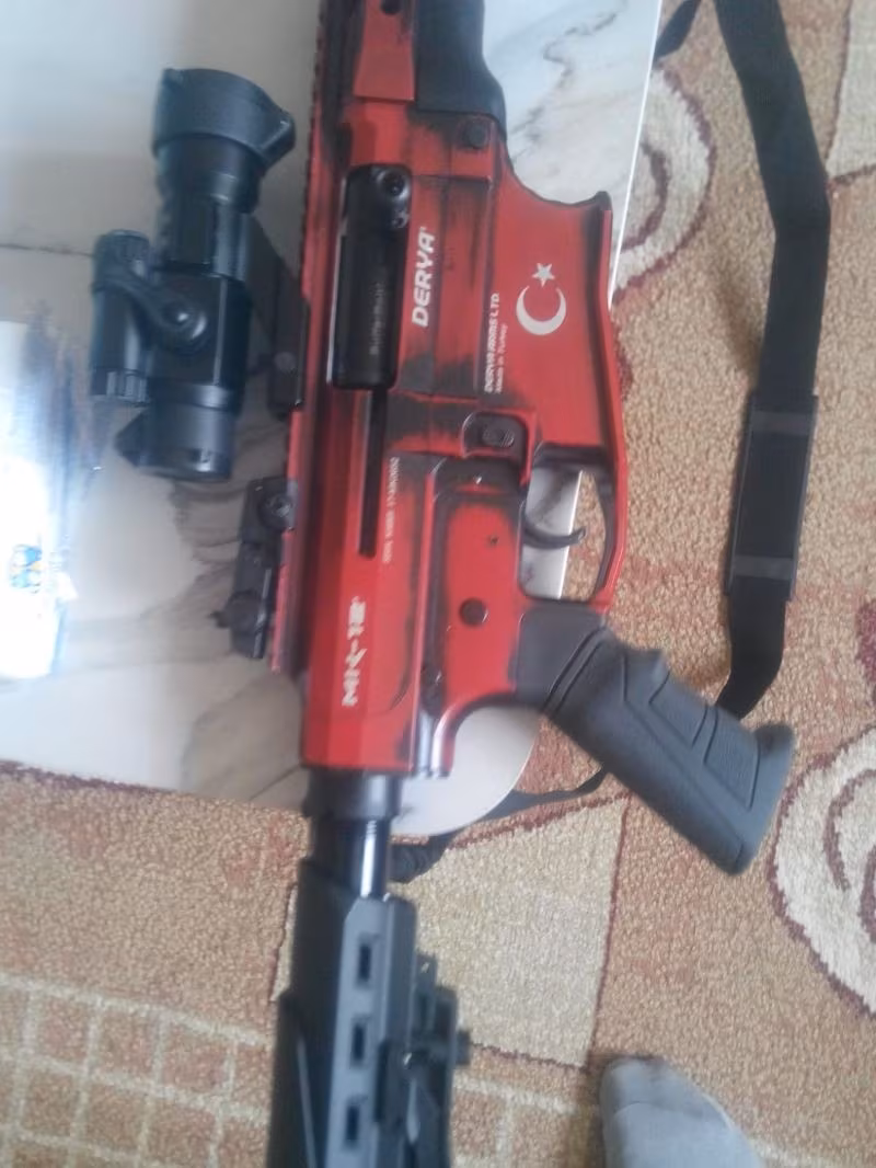 Derya Mk-12 AS-100S Full Metal Kırmızı Özel Eskitme TERTEMİZ OTOMATİK AV TÜFEĞİ