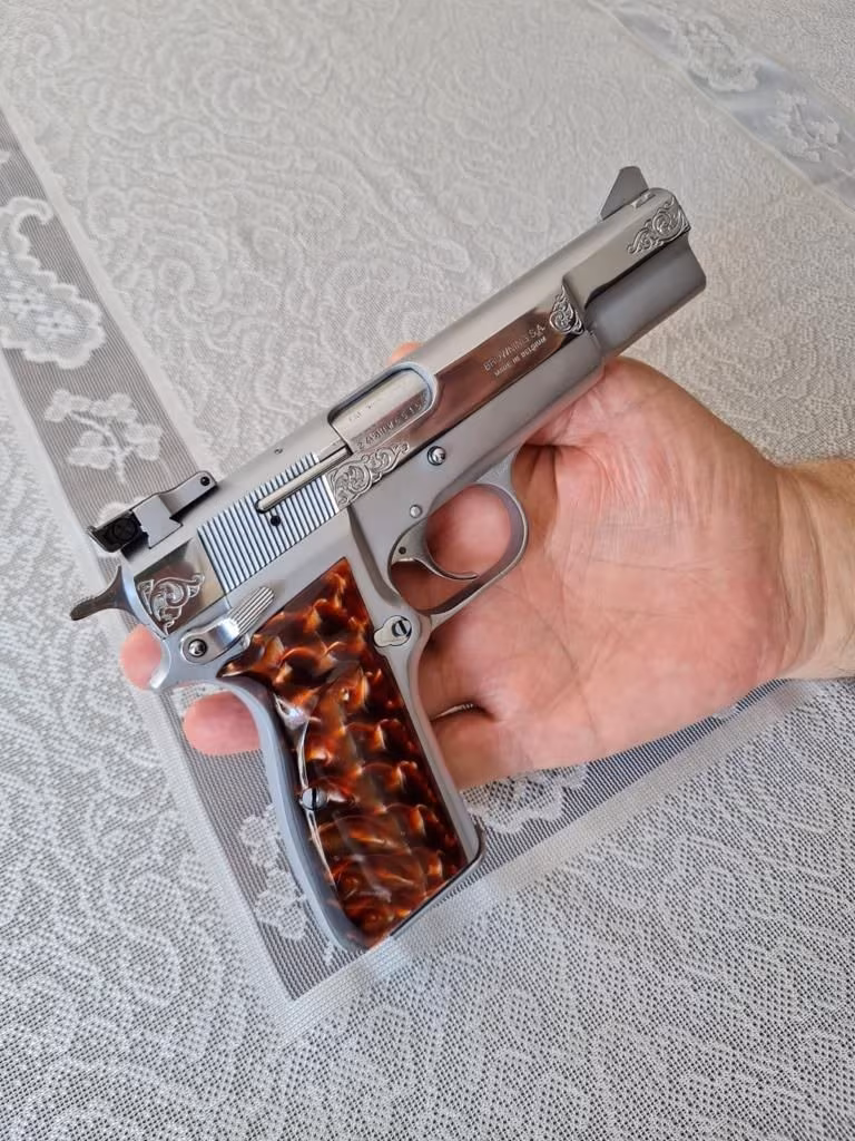 BELÇİKA BROWNİNG  H.P Silwer Chrome 14'lü Tabanca (YARGI MENSUBUNDAN)