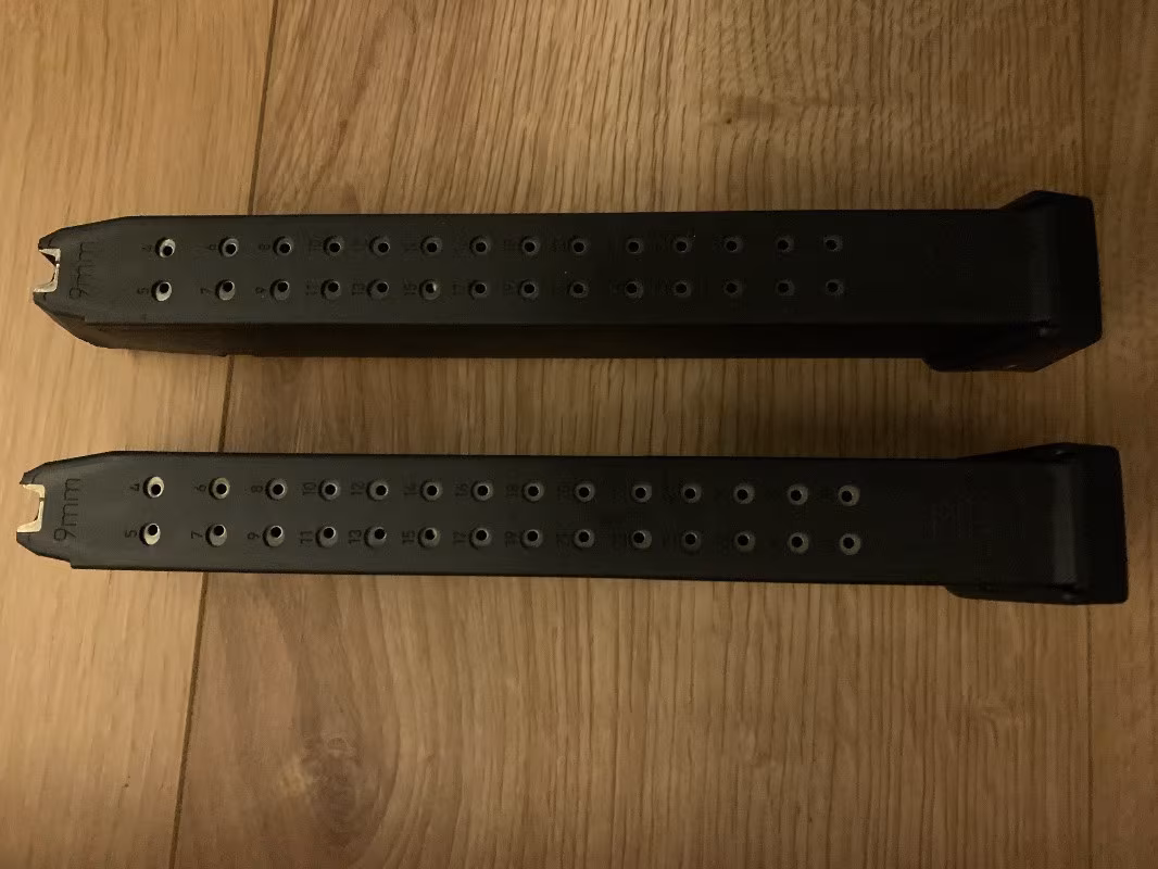 Glock roni şarjörler ve aparatlar
