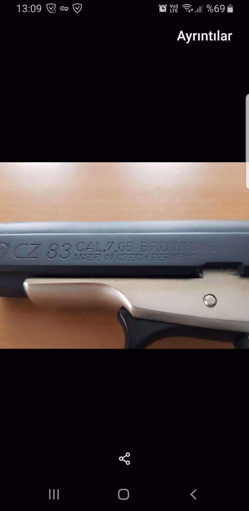 CZ83 7.65 mm Browning  15+1
