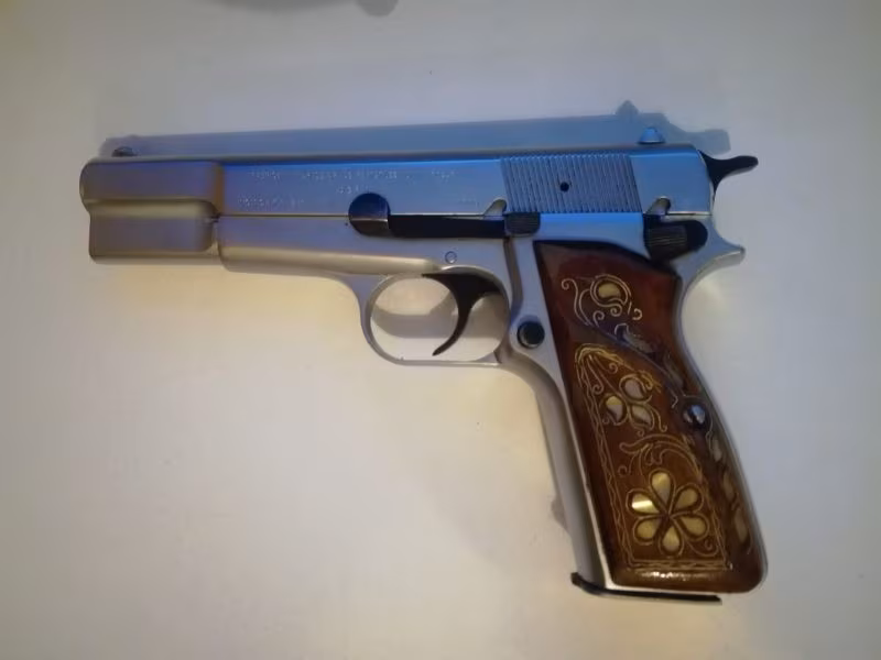 Emekli Polisten Browning 14 lü Krom Kaplama 9 mm