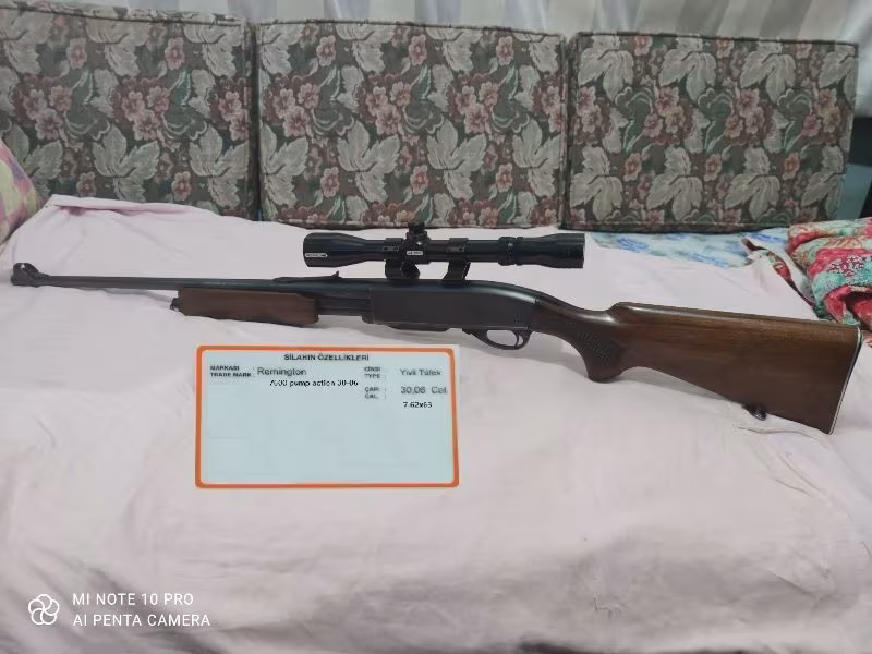 Remington 7600 pump action 30-06 kalibre 7.62×63