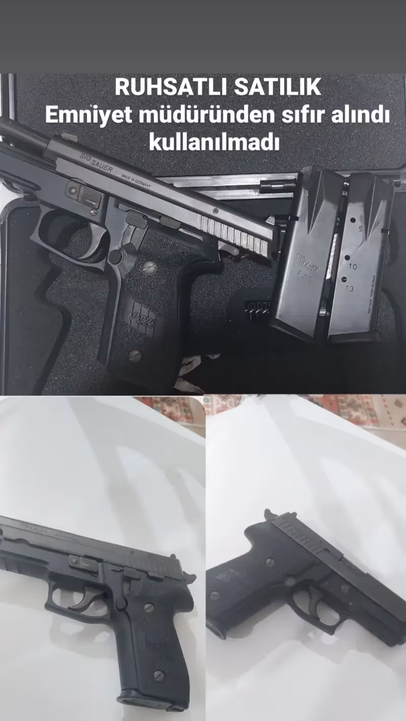 Bir kaç kez kullanılmış Sig sauer p229