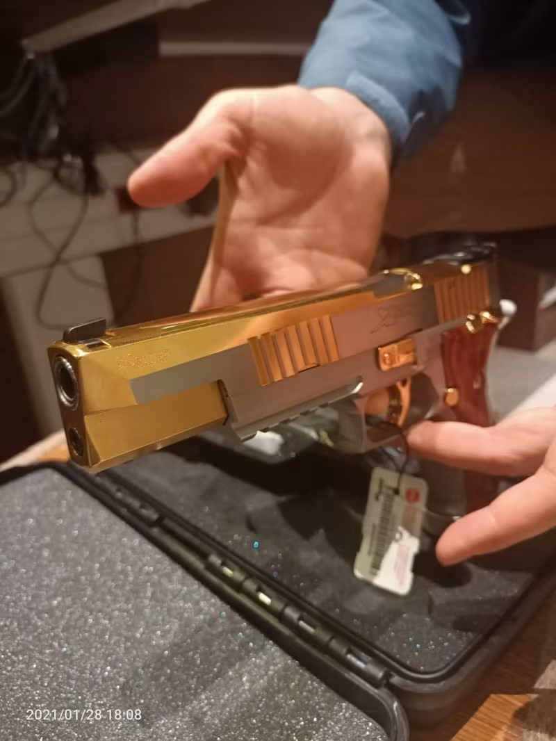 SİG SAUER X6 VIOLINE 24 AYAR ALTIN KAPLAMA - EŞİ BENZERİ YOK