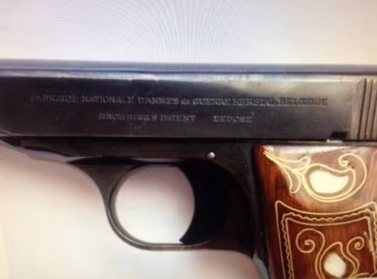 Belçika Browning 7,65 mm Yüzüklü