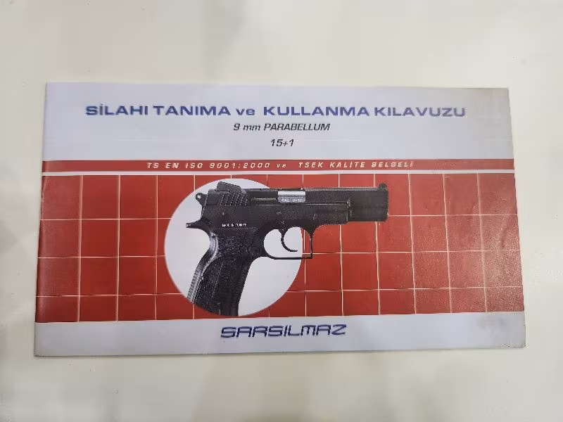 Satılık ruhsatlı kılıç 2000 maga 9×19