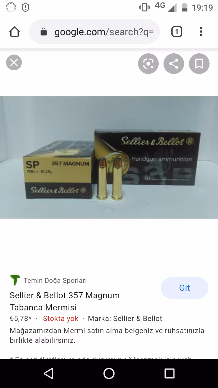 357 Magnum mermi 150 adet