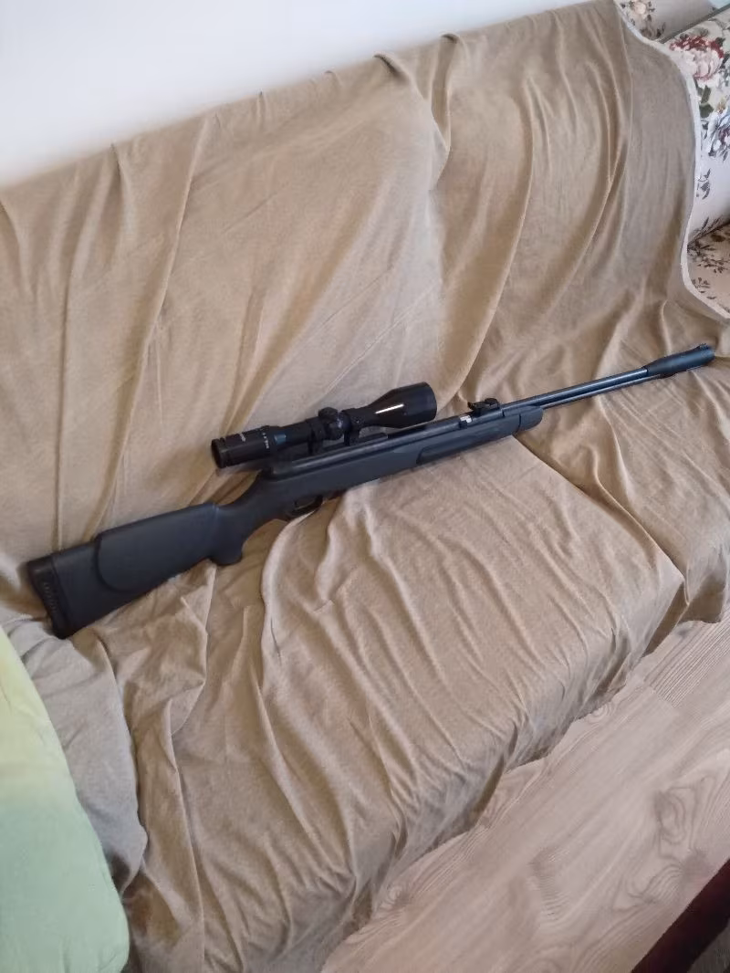 Havalı tüfek ve dürbün