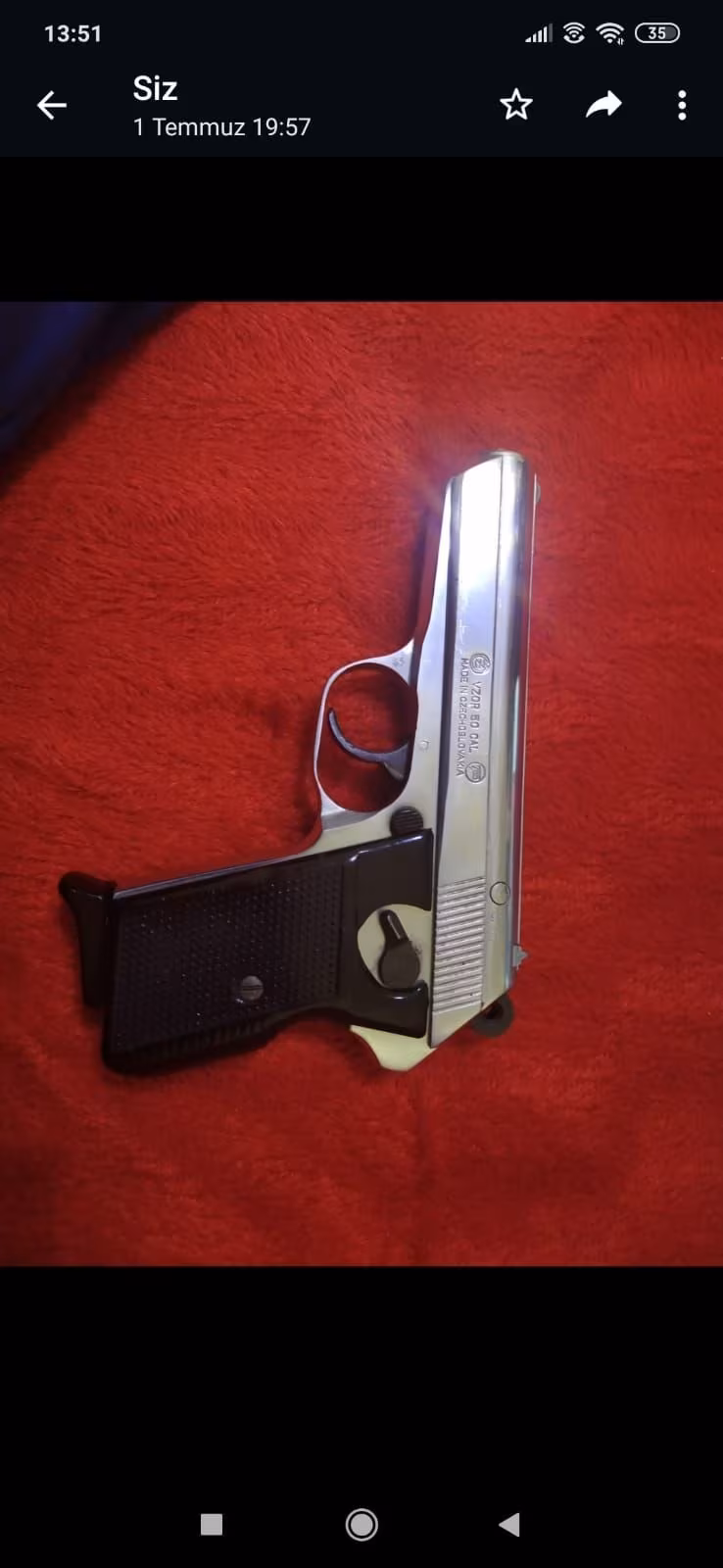 EMEKLİ SUBAYDAN   ÇEK VİZÖR 7.65