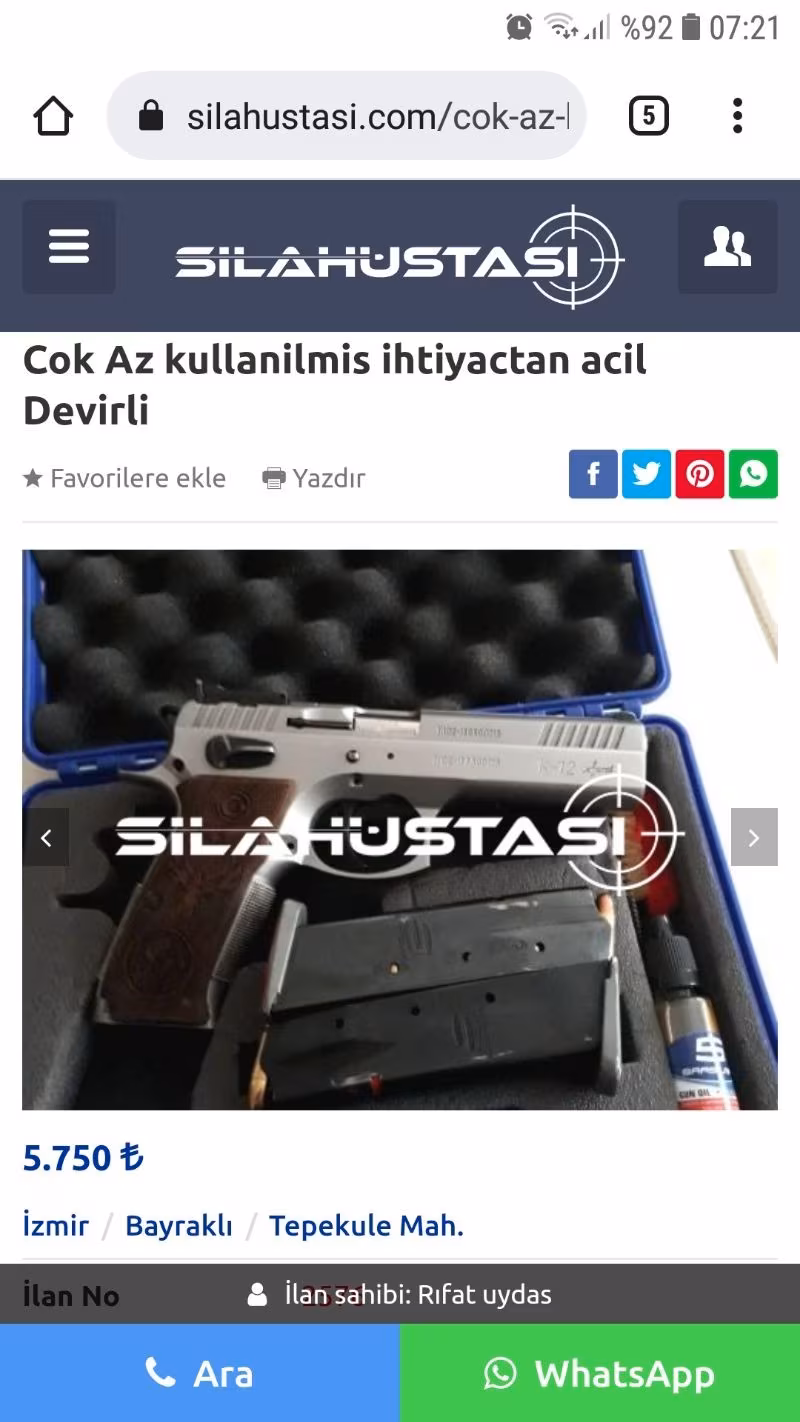 Acil ihtiyactan SARSILMAZ K12 SPORT