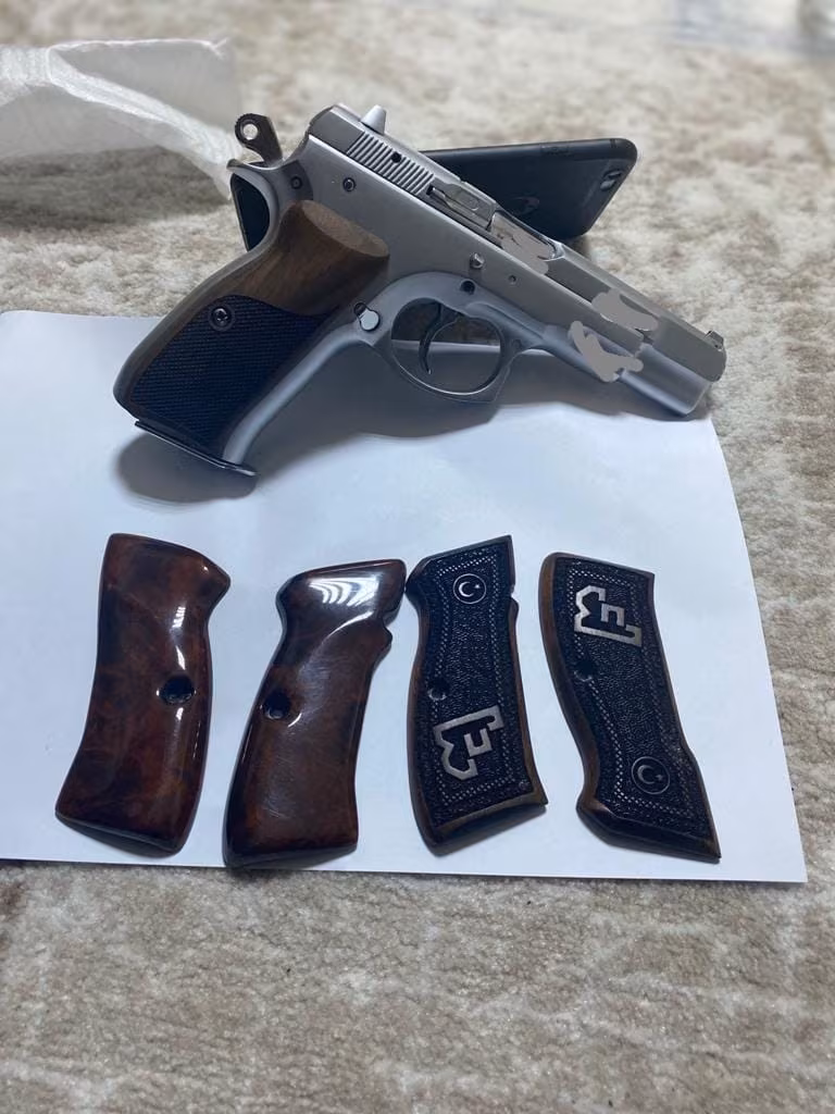 Düzcede krom kaplarılmış cz75b