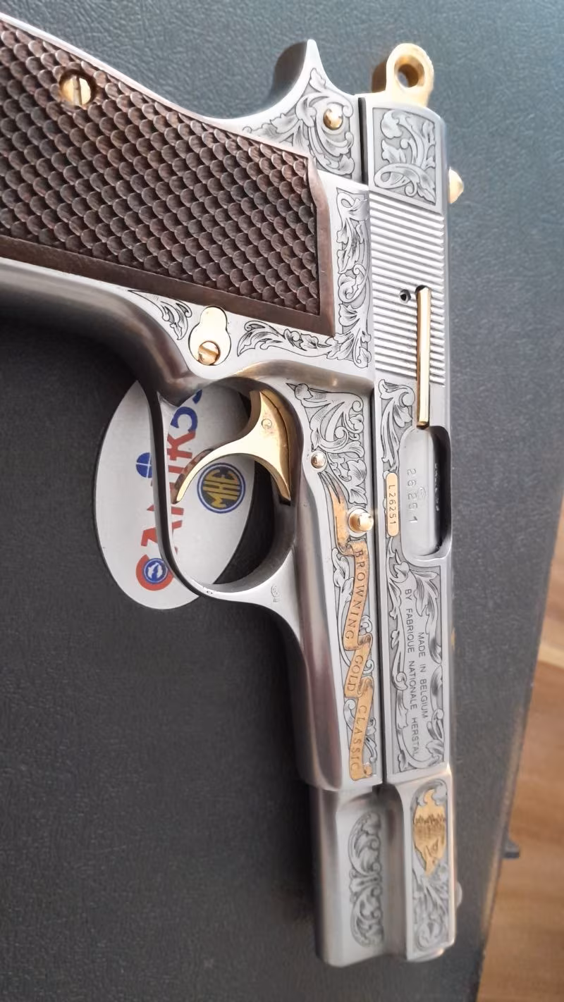 Browning 9mm tabanca  özel gravur  işlemeli