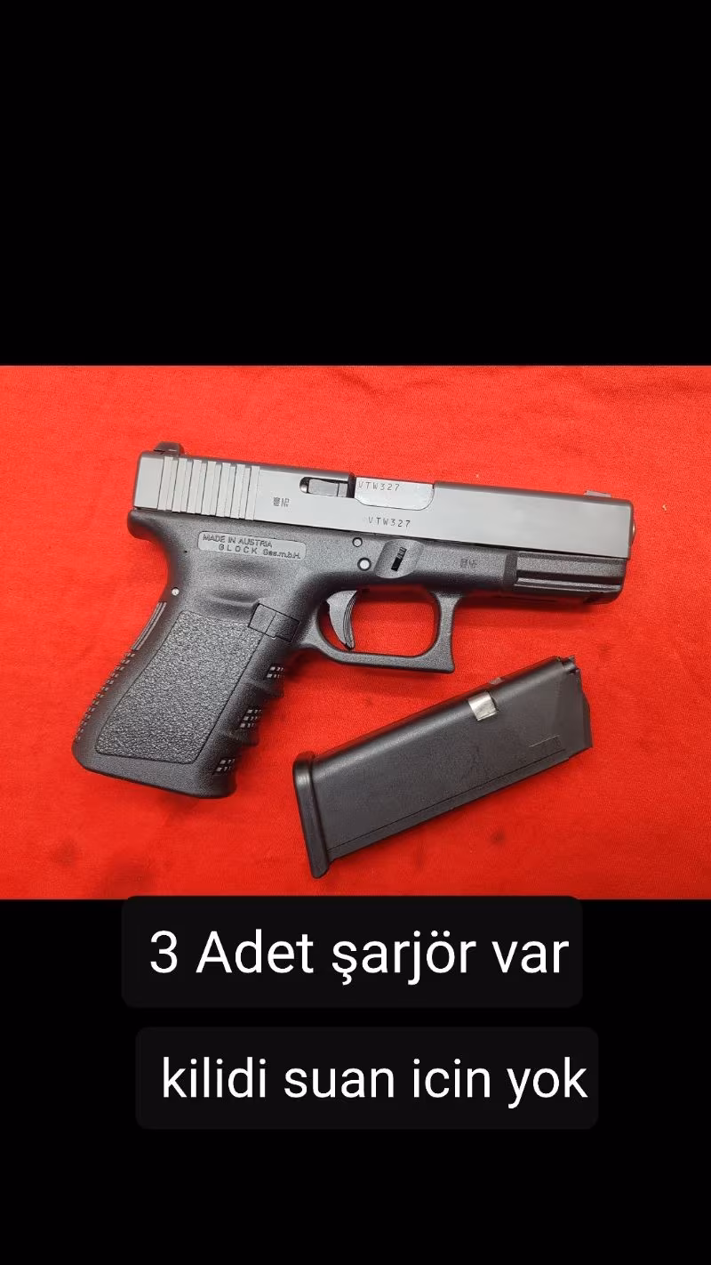Çok temiz Glock 19 anahtarli