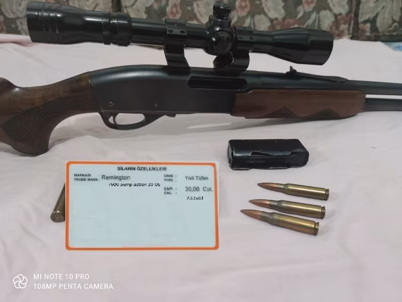 Remington 7600 pump action 30-06 kalibre 7.62×63