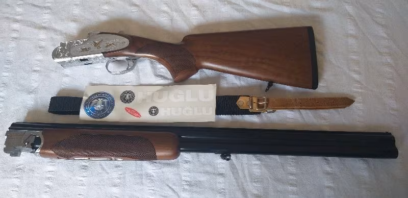 Huğlu 103 FE  3 kuşlu süper poze 12 kalibre 71 cm Tek tetik ejektörlü