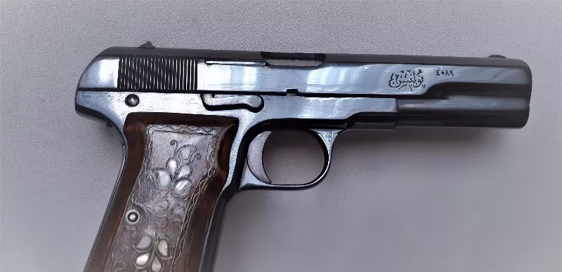 ORJİNAL 120 YILLIK TUĞRALI POLİS BROWNİG TABANCA.