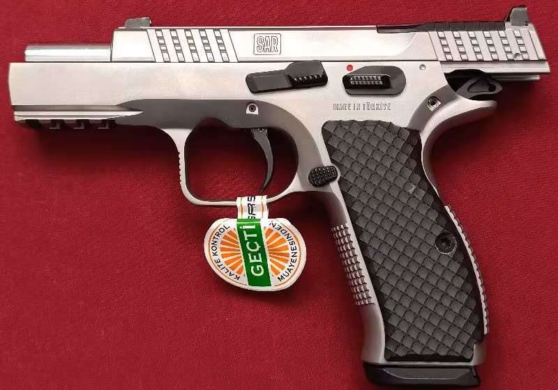 EMEKLİ EMNİYET GÖREVLİSİNDEN RUHSATLI SIFIR KUTUSUNDA HİÇ ATIŞ YAPILMAYAN 2025 MODEL STANLESS STEEL SAR 7/24