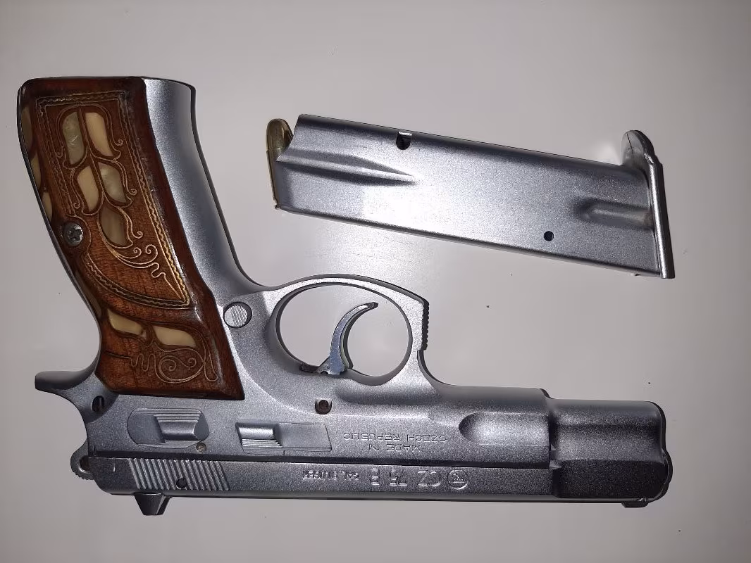 CZ 75B temiz Mat krom kapli