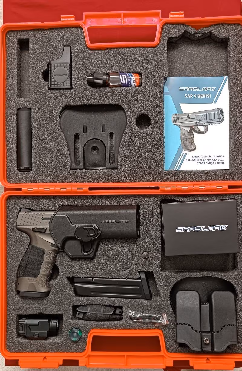 RUHSATLI SIFIR KUTUSUNDA HİÇ KULLANILMAYAN SARSILMAZ SAR 9 METE  X PLATİNYUM - 22.000TL.