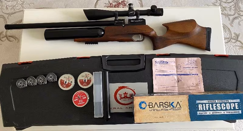 4.000 TL ÖZEL ÜRETİM KRAL PUNCHER PR500 + BARSKA 6-24X50 SNİPER + EKİPMANLAR
